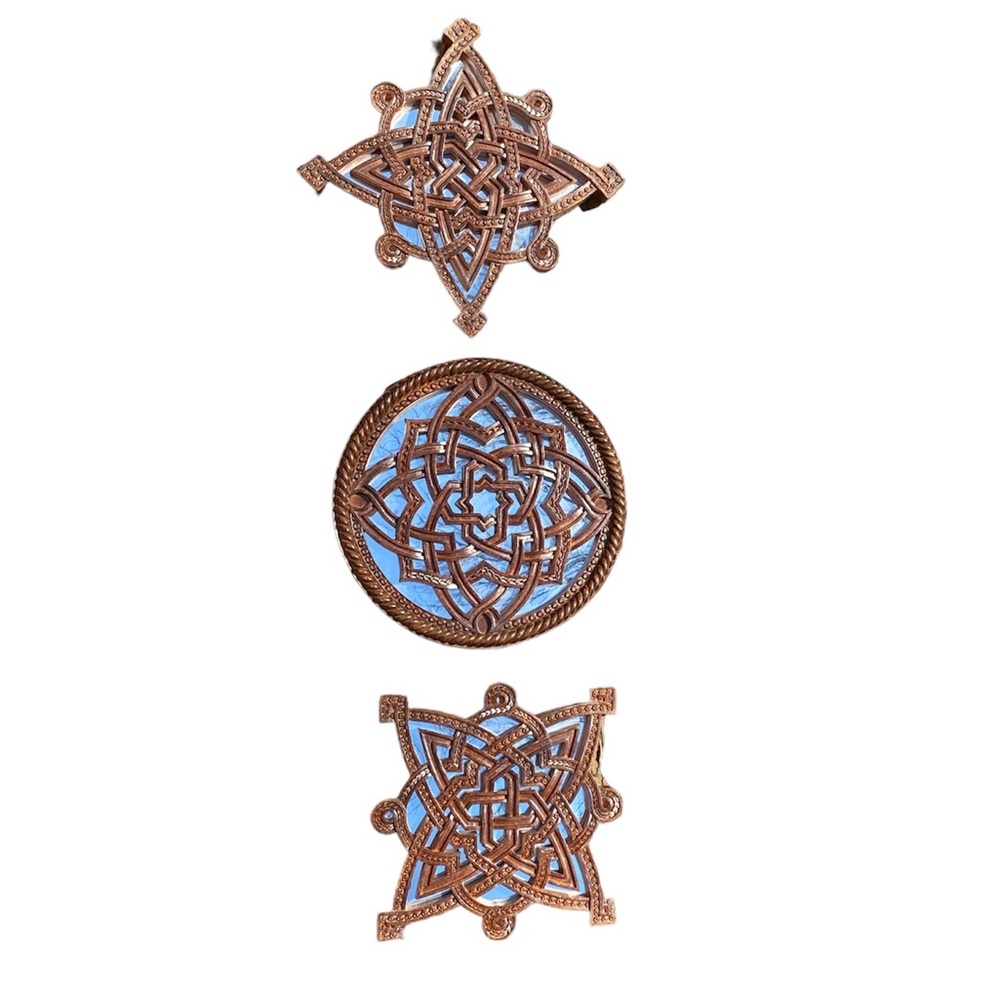 Wall Art Celtic detailed design with mirrored Small 10”